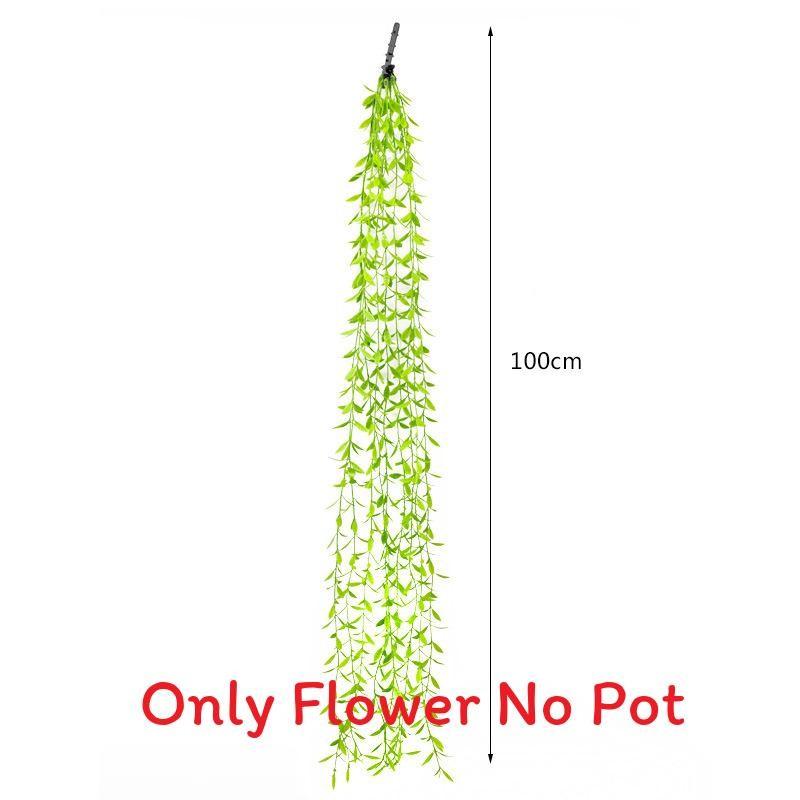 Green Babylonica Salix Plant For Home Event Decoration And Props Photography