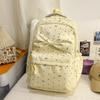 Schoolbag Girl Style Japanese Polka Dot Backpack Female Student Large Capacity High Value Bow Cute Backpack Commuting Travel