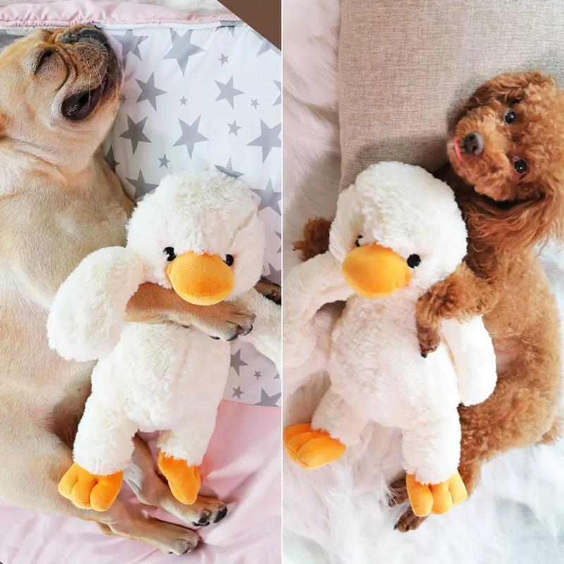 Boredom Relief Puppy Supplies Sleeping Dogs Teddy Corgi Puppy Plush Duck Sound Bite Resistant Teething Pet Toys