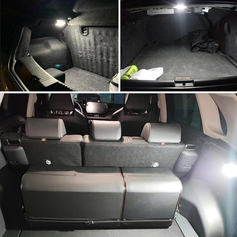 1 szt. Samochodowe światła LED tablicy rejestracyjnej Lampa tablicy rejestracyjnej Światło bagażnika Wymiana światła 12V Światło do RAV4 MK5 Prius Siena Venza