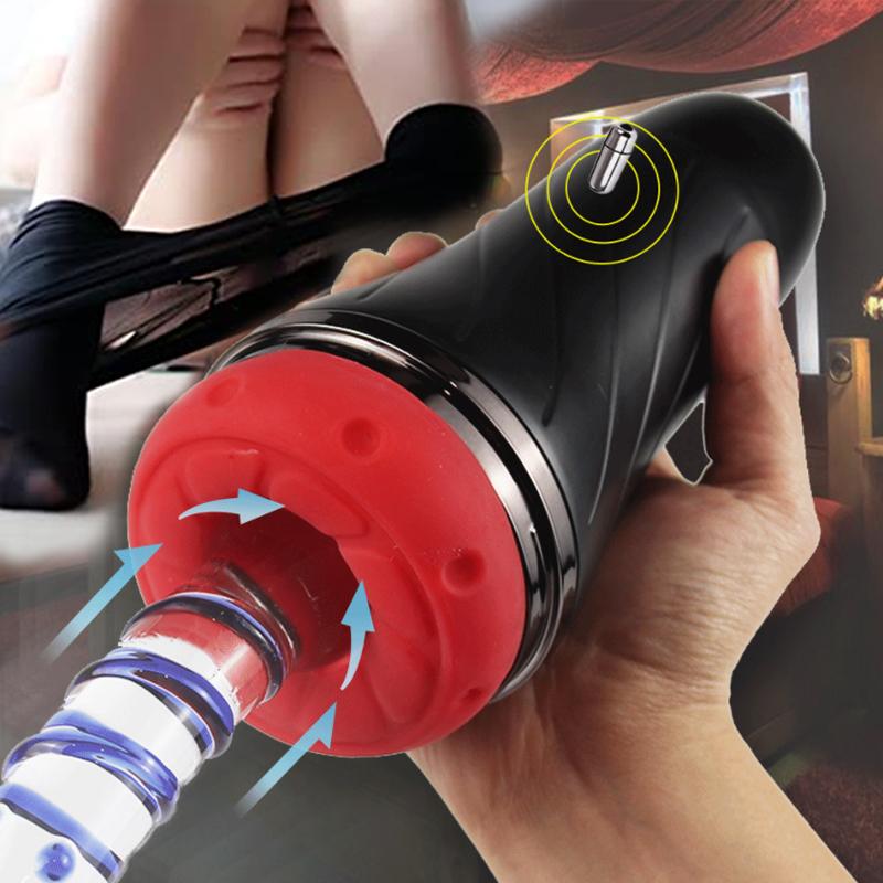 Automatic Male Masturbation Cup Electric Masturabator Men Vibrating Sex Toys For Men Sucking Artificial Vagina Pocket Pussy Toys