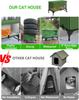 Waterproof Heated Cat Bed & Foldable Cage - Outdoor Birthing Room & Warming Retreat