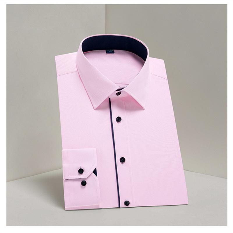 Lässige Langarmhemden für Herrenmode, reguläre Passform, koreanische Hemden mit Knopfärmeln, Anzüge, Business, professionelle Oberteile, Arbeitskleidung