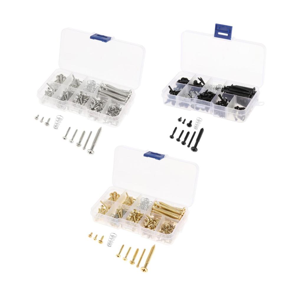 Elektrische Gitarre Schrauben-Set für Steg Tonabnehmer Schalter Hals Gurt DIY