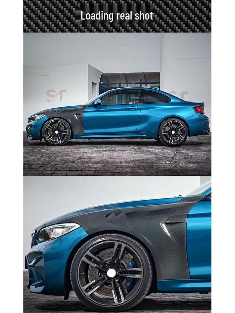 **BMW M2 F87 Carbon Fiber Fender & Side Skirt Trim**