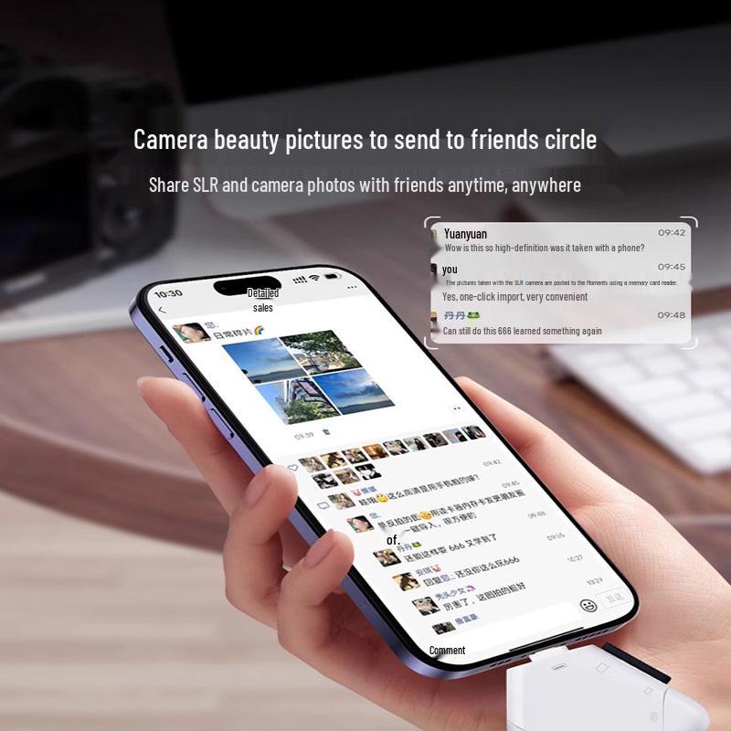 Universal 3-in-1 Card Reader for Apple and Sony/Canon Cameras (USB, SD, TFF)