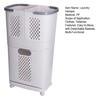 2-Tier Rolling Laundry Hamper Dirty Clothes Hamper Cart with 3 Detachable Baskets Wheeled Laundry Basket for Laundry Room Bathroom