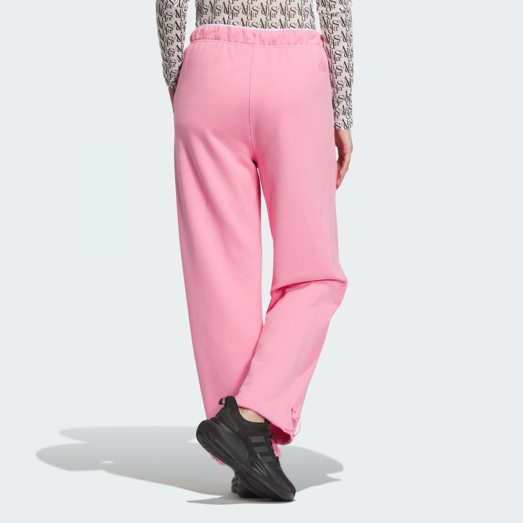 New Adidas W Verbiage Pt1 Knitted Sports Pants Women's Blessing Pink JD3470