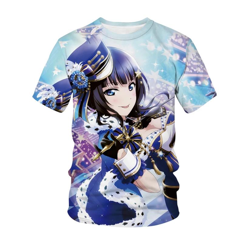 apanese Anime Love Live Tees 3D Print T-shirt Cosplay men Oversized T Shirt Streetwear Tees Harajuku Y2k Women Clothing