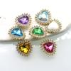 10Pcs/Lot19MM New Fashion DIY Jewelry Clothing Footwear Accessories with Diamond Heart Heart Flower Plate Buckle