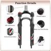 BUCKLOS Folding Bike Fork Oil Suspension 20 Inch Bicycle Fork 9*100mm Quick Release MTB BMX Forks 20in Bicycle Front Forks