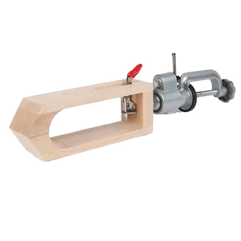 Leather Stitching Pony 360-Degree Rotating Hand-Sewn Wooden Clip For High-Efficiency Stitching Of Leather