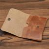 Retro Crazy Horse Leather Mens Simplicity Slim Wallet Cowhide Credit Card Holder Handmade Thin Boys Moneybag