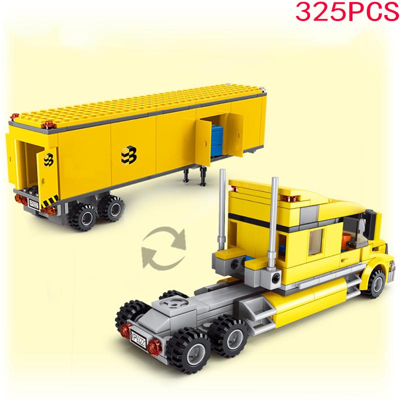 2022 City Speed Formula Transporter Bricks Big Cargo Truck Blocks Building Car Figures Set Vehicle Model Childrens Toys