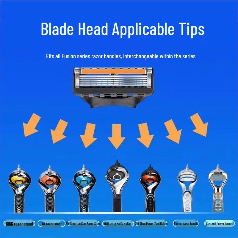German-Engineered Classic 5-Blade Men's Razor with Universal Five-Layer Head