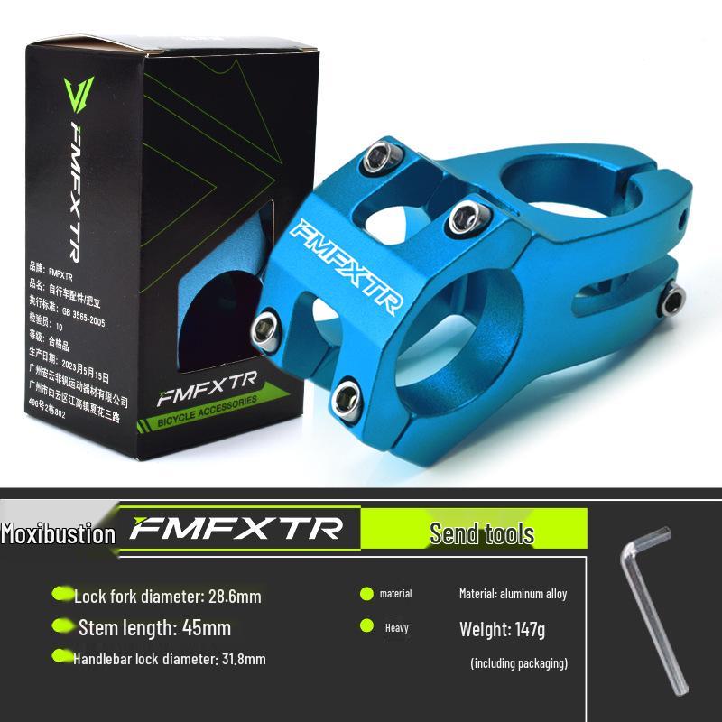 Short Cycling Mountain Bike Stem Handlebar Accessory, 31.8mm Hollow Design