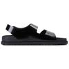 Birkenstock 1774 Milano Leather Fashion Buckle Beach Sandals Men Sandals Black 1027715