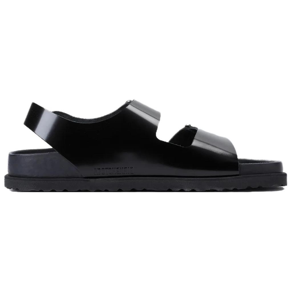 Birkenstock 1774 Milano Leather Fashion Buckle Beach Sandals Men Sandals Black 1027715