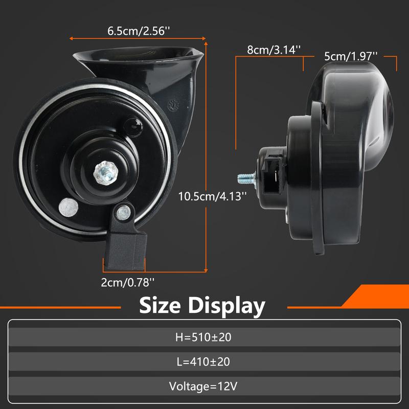 Pair 12V 120db Twin Tone Snail Horn For Toyota Corolla Avensis Yaris CHR Avalon Camry Highlander Land Cruiser Prius RAV4 Sequoia