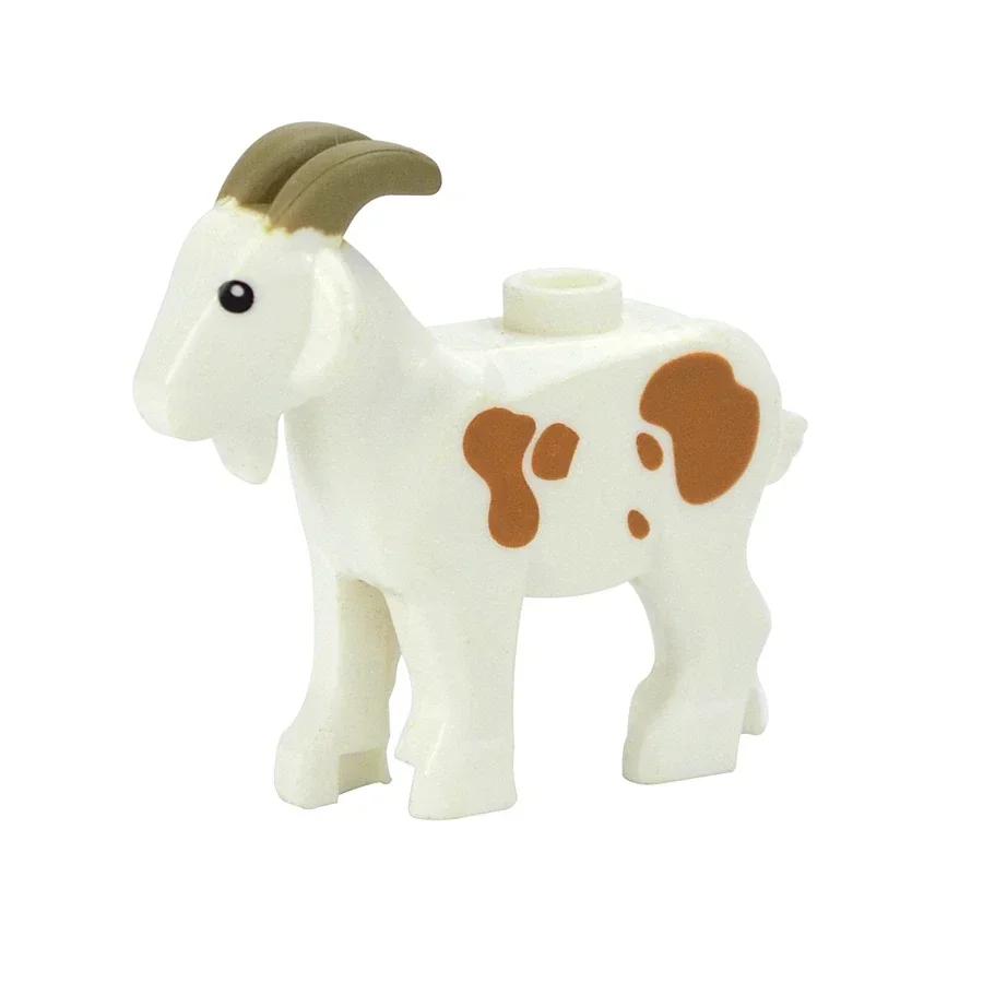 City Animal Building Block Figures Eagle Owl Goat Crocodile Dog Lion Cheetah Parrot DIY Farm Street View Accessories Bricks Gift