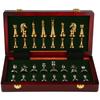 Gold Silver Luxury Zinc Alloy Chess Figures 30*30*2.8Cm Wooden Chess Set Folding Retro Home Chess Decoration Set Chessboard Game