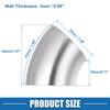A ABSOPRO 45 Degree Steel Exhaust Elbow Pipe Bend Tube Durable 32mm OD Modified