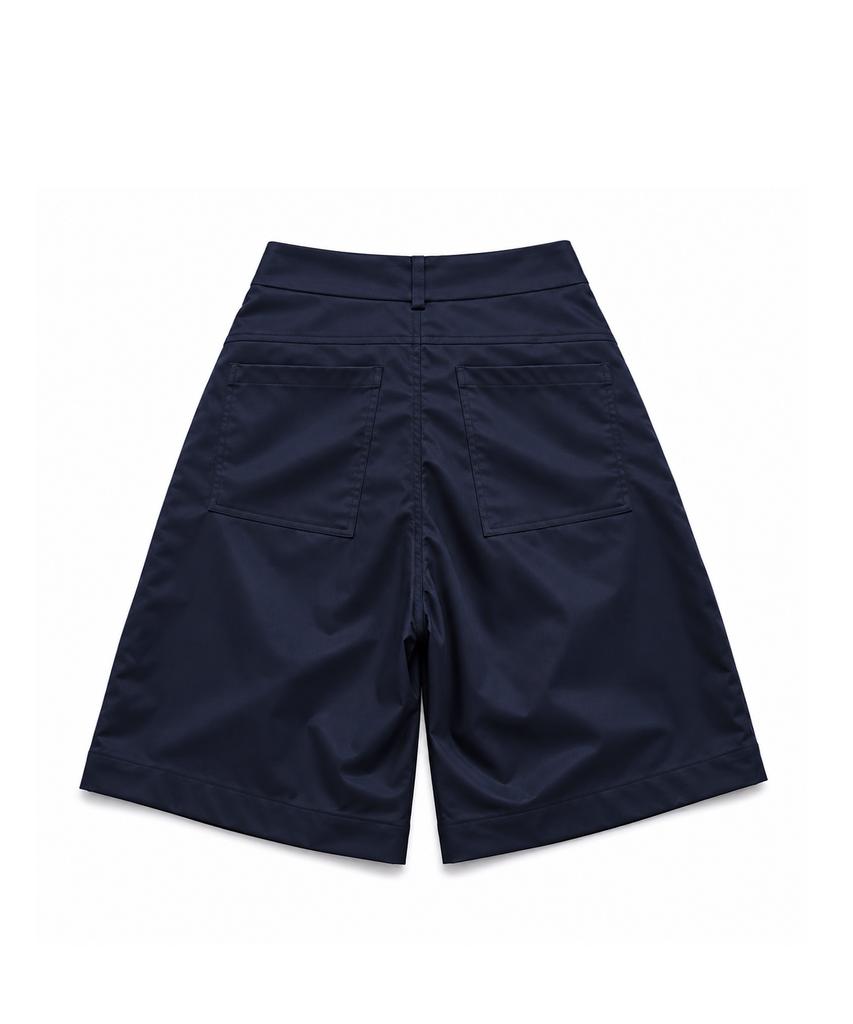 ROCKPSYCHO Poly Bermuda Shorts Navy