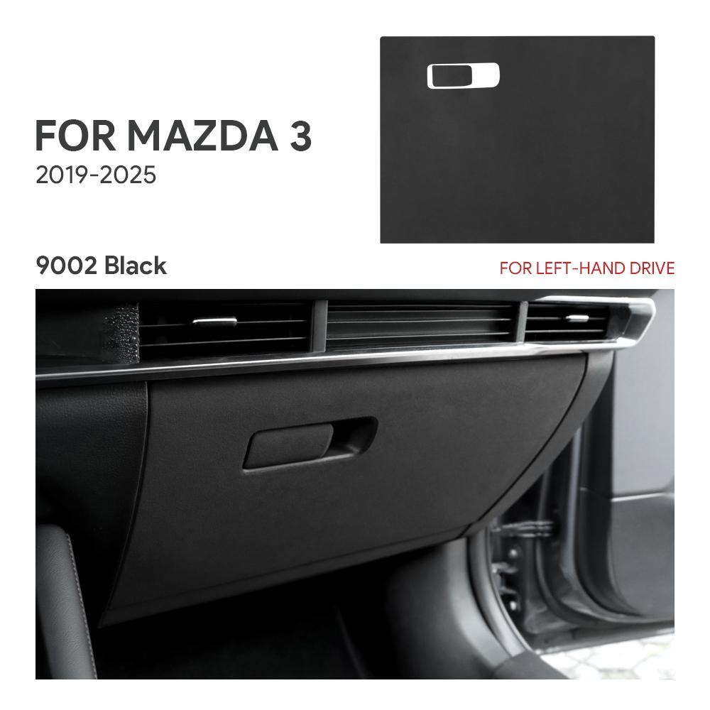 Top Suede Trim LHD RHD Sticker For Mazda 3 Axela BP      2024 2025 Car Copilot Box Anti-kick Protect
