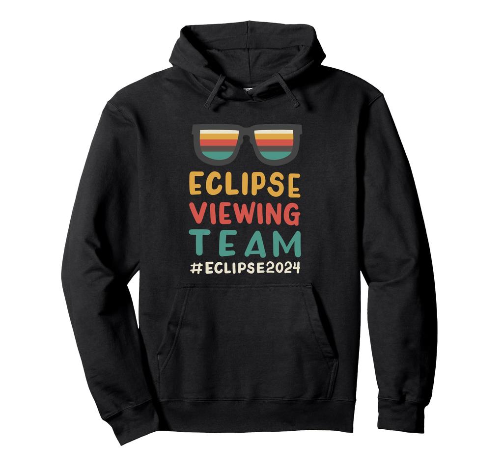 Solar Eclipse Observation Team Vintage Sunglasses Hoodie 4.08.2024