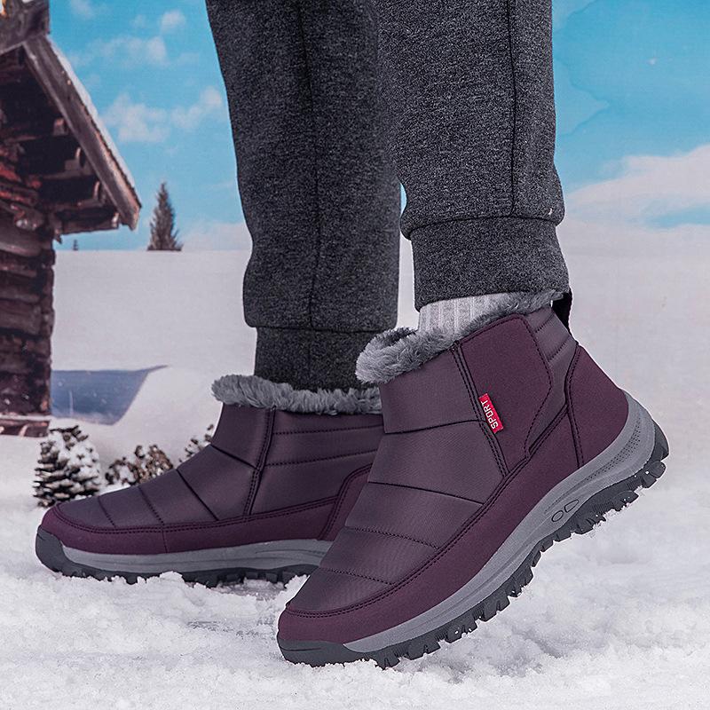 Autumn and winter popular large size 47 elderly cotton shoes men and women velvet warm mother shoes soft sole elderly grandma shoes snow boots