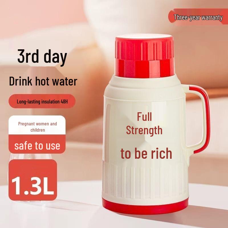 Lightweight Large-Capacity Insulated Hot Water Kettle for Outdoor and Dorm Use