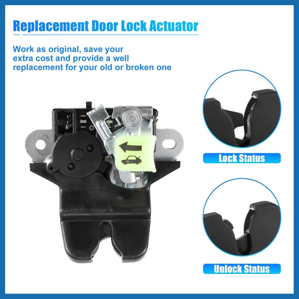 Trunk Latch Lock Actuator 81230-C1500 for Hyundai Sonata 2018-2019 Sedan Tailgate Door Latch Lock Actuator Motor Rear Trunk Lid Lock Latch Actuator
