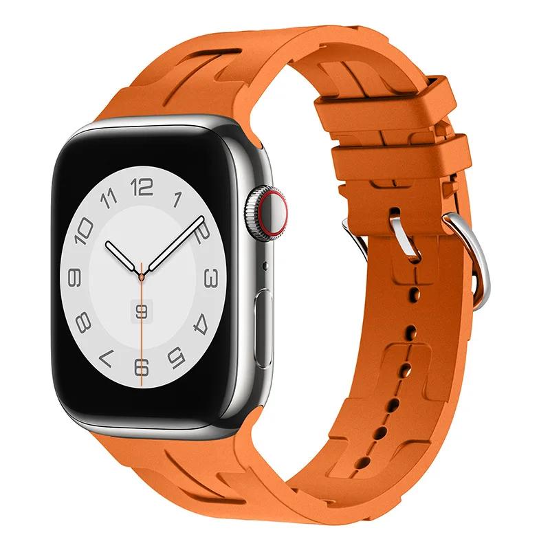 Silikonarmband für Apple Watch Band 46mm 42mm 45mm 41mm 49mm 44mm 40mm Weiches Armband iWatch Serie 10 Ultra 9 8 7 6 5 SE 4 Armband