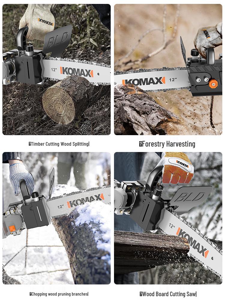 Multifunctional Handheld Electric Chainsaw & Angle Grinder for Woodworking and Firewood Cutting