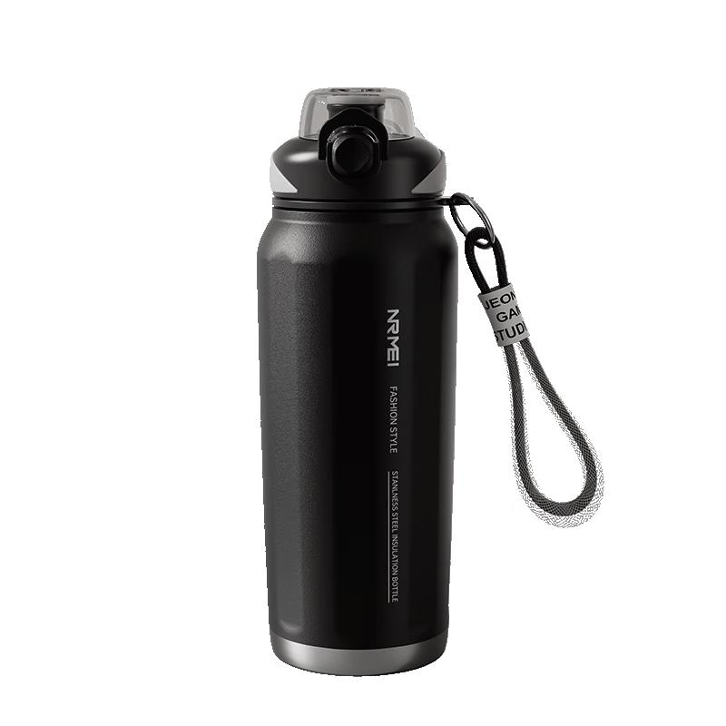 nRMEi Men s Large Capacity 316 Stainless Steel Insulated Water Bottle with Straw
