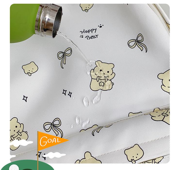 Chic Cartoon Backpack: Cute, Lightweight, High-Capacity Schoolbag & Sweet Casual Style for Students