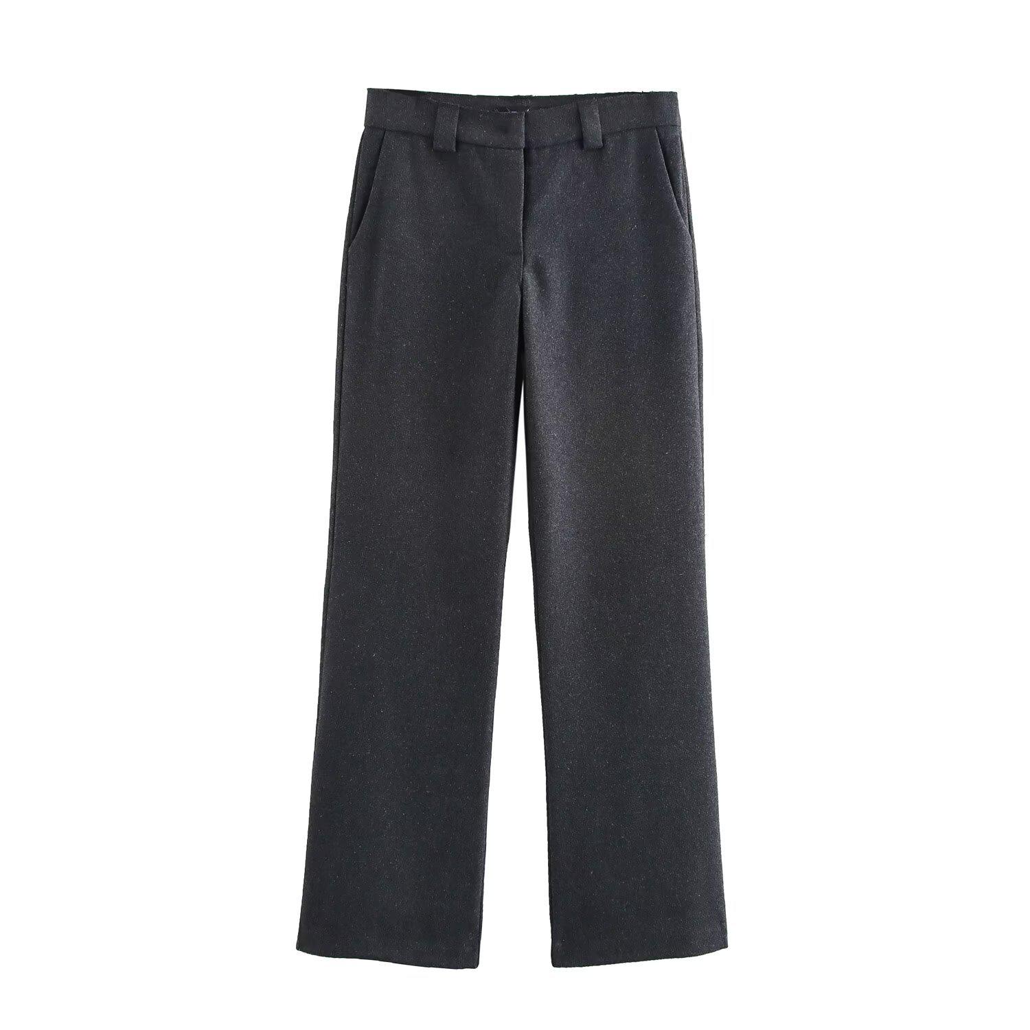 

Женский зимний костюмный пиджак европейского и американского стиля с поясом и повседневные брюки XS