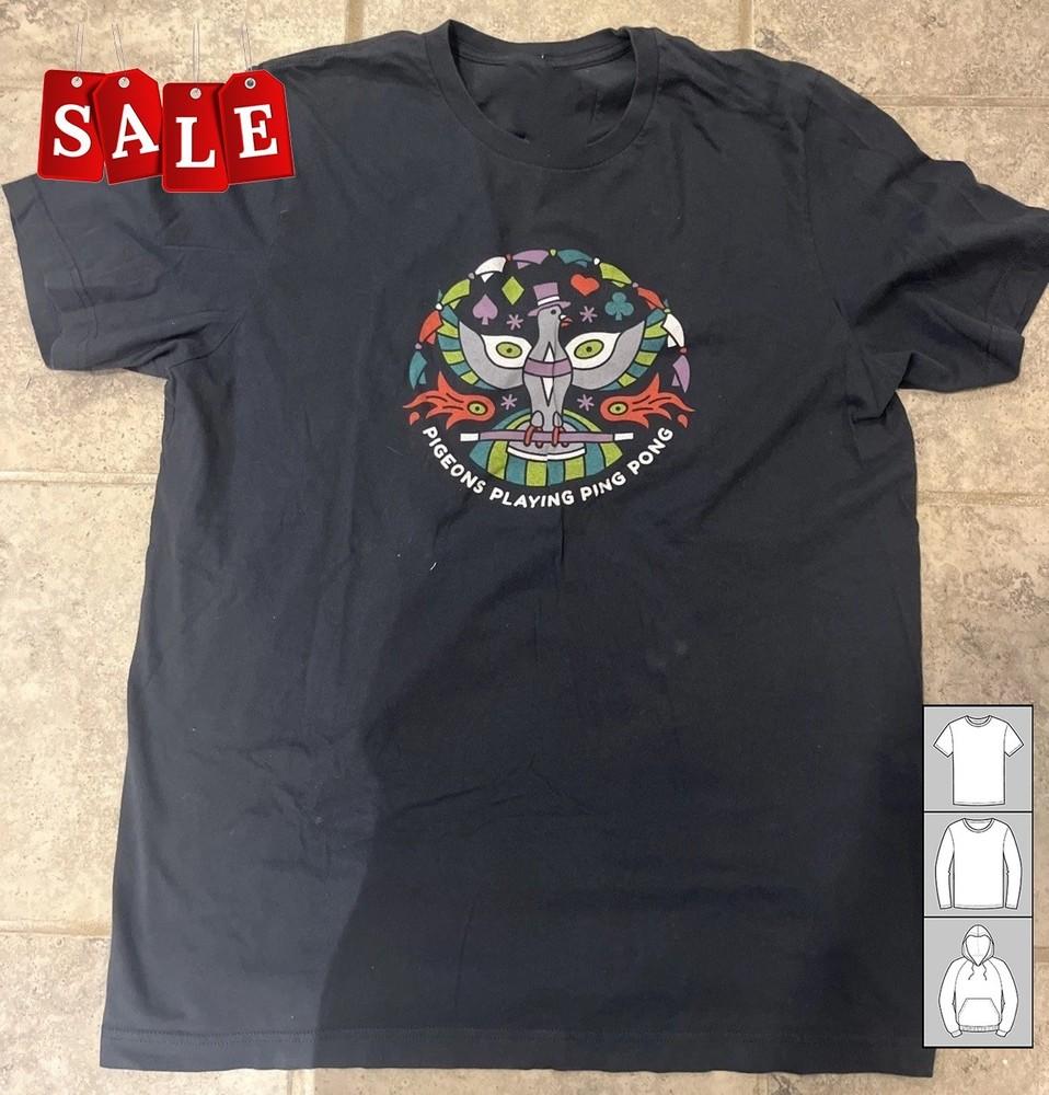 

New Pigeons Playing Ping Pong Band Gift For Fans Unisex S5XL Shirt TH739 Unisex T-Shirt L