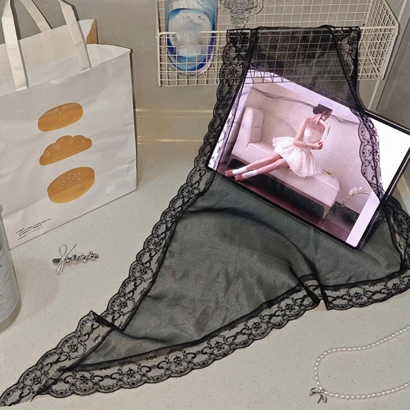 Classical Lace Headscarf Multiuse Triangular Design Headwrap for Women Fashion Enthusiasts and Various Occasion Outfit