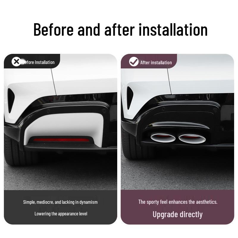 Xiaomi YU7 Rear Bumper Diffuser Decorative Frame & Fog Light Protective Trim
