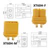 5/10/12 Pair XT60H (XT60 Upgrade) Male Female Bullet Connectors Power Plugs with Sheath for Lipo Battery RC Planes Cars
