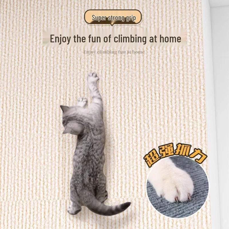 Self-Adhesive Cat Scratching Wall Sticker - Cuttable, Anti-Scratch, Wear-Resistant Board for Cats