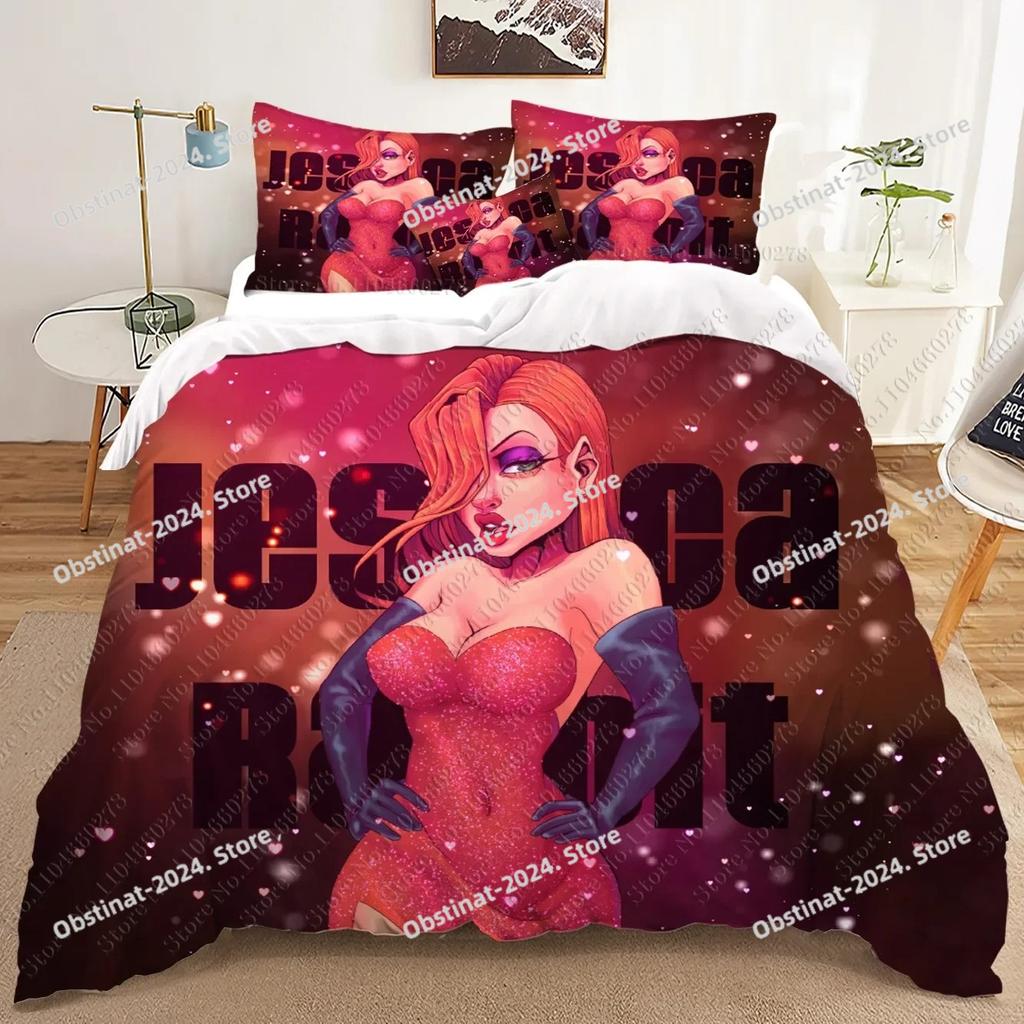fashion Jessica Rabbit 3D Bedding Sets print duvet cover Adults_ children bed comforter birthday gift dropshipping home textiles