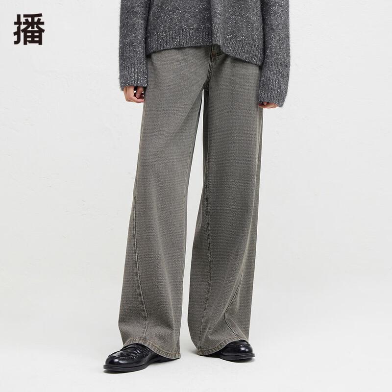 

Broadcast Women s Retro Loose Wide-Leg Denim Jeans M