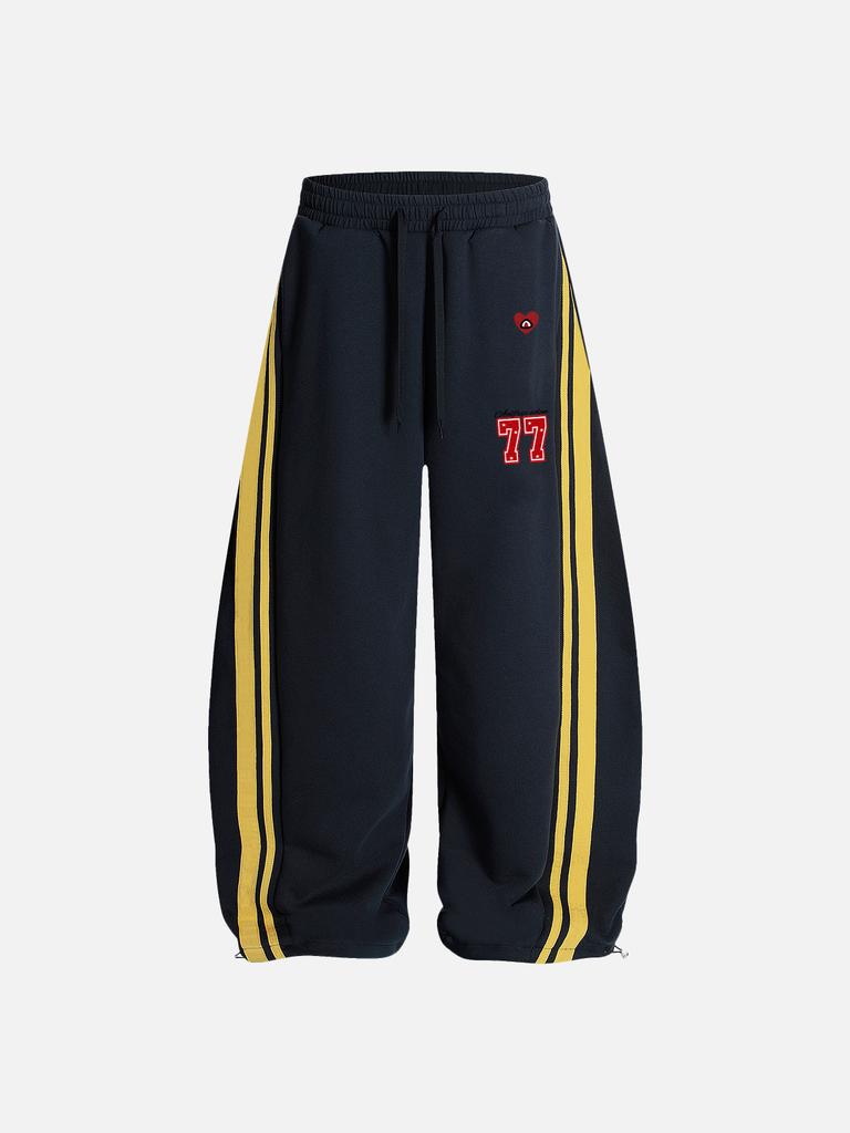 Elpeuligeden Aelfric Eden Stripe Baggy Barrel Sweatpants Training Pants Ae25Cpq31096-01Dblu