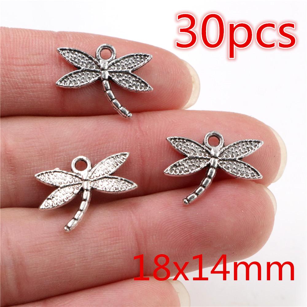 New Fashion Antique Silver Plated Bronze Plated Dragonfly Butterfly Handmade Charms Pendant:DIY for bracelet necklace