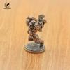 Vintage White Brass Miniature Dwarf Warrior Statue Desktop Board Game Warrior Model Toy Boys Desk Decorative Ornament Craft Gift