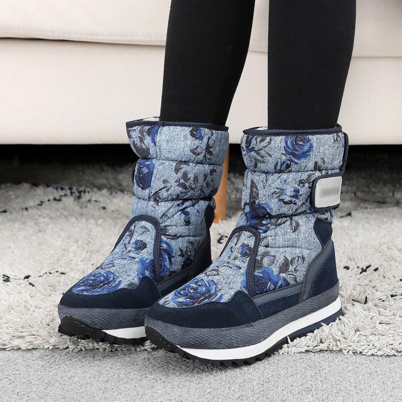 Women Boots 2024 Fashion Waterproof Snow Boots For Winter Shoes Women Casual Lightweight Ankle Botas Mujer Warm Winter Boots
