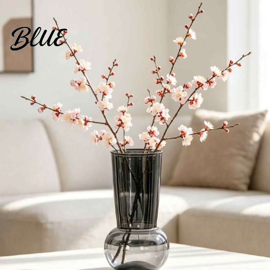 Transparent Decorative Vase for Fresh Flowers Hydroponic Flower Vase Modern Style Imitation Glass Wide Body Home Decor Sturdy Plant Pot Cut And Water