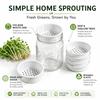 2/4pcs Plastic Jar Sprouting Lids Drain Hole Deep Tray  Microgreens Sprouting Kit